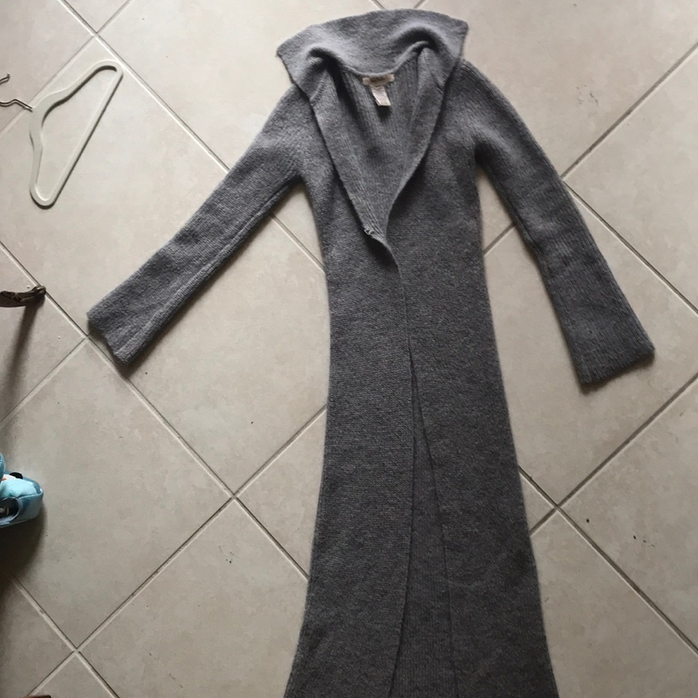Long knit Free People open cape sweater